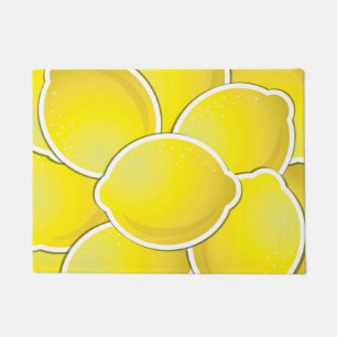 Funky lemon doormat