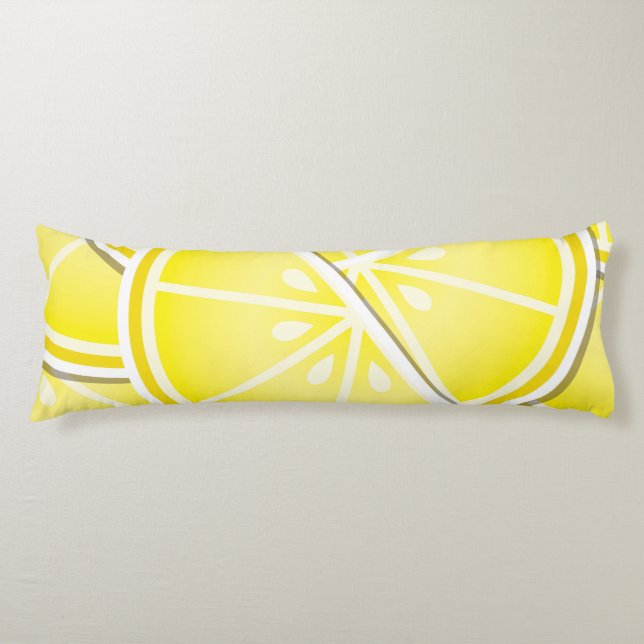 Funky lemon wedges! body cushion (Front)