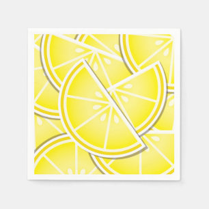 Funky lemon wedges! napkin