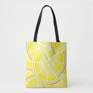 Funky lemon wedges! tote bag