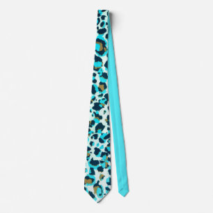 Funky Leopard Patterns Animal Zoo Art Animal Art  Tie