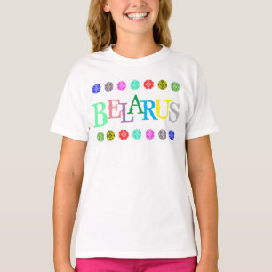 Funky Letters Belarus Беларусь T-Shirt Tee