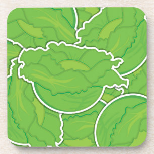 Funky lettuce coaster