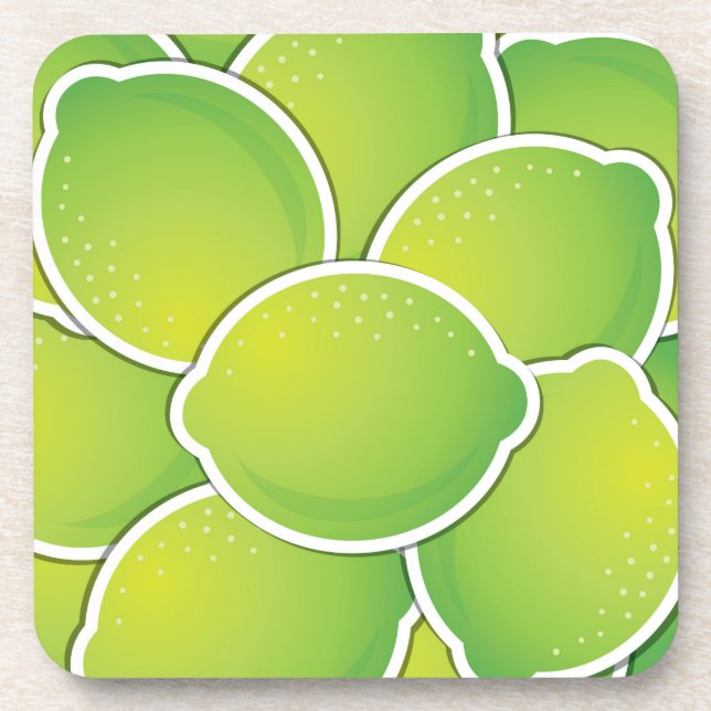 Funky lime coaster (Front)