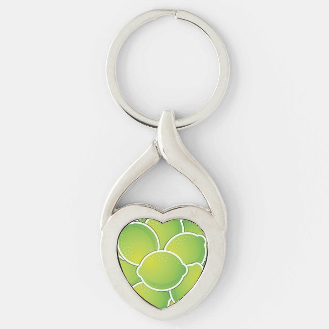 Funky lime key ring (Front)
