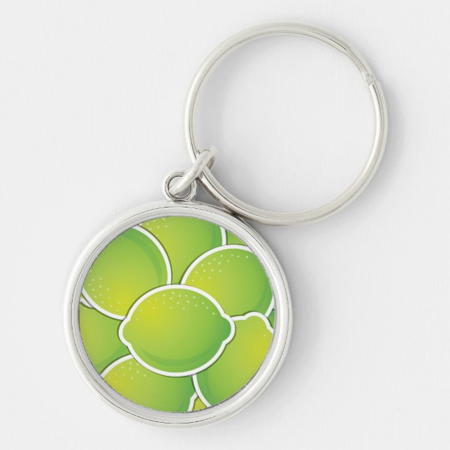 Funky lime key ring (Front)