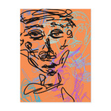 Funky Line Work Sketch Busy Room