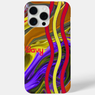 Funky Liquid Wave iPhone 15 Pro Max Case