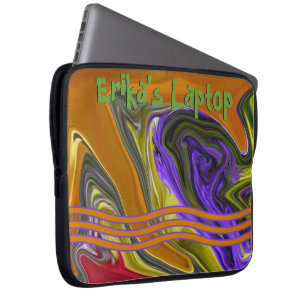 Funky Liquid Wave Laptop Sleeve