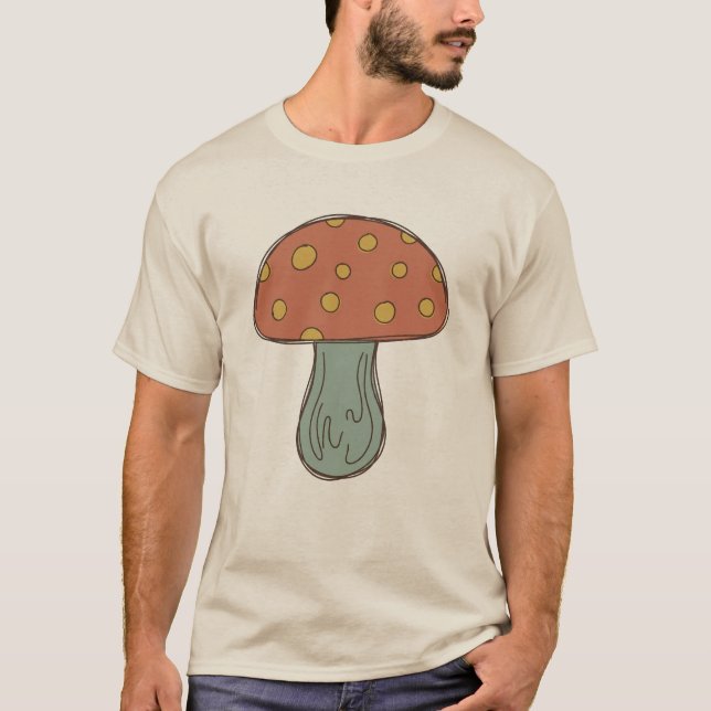 Funky Little Forest Mushroom T-Shirt (Front)