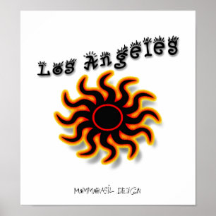 Funky Los Angeles Poster! Poster