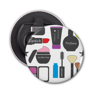 Funky Makeup Collage Bottle Opener