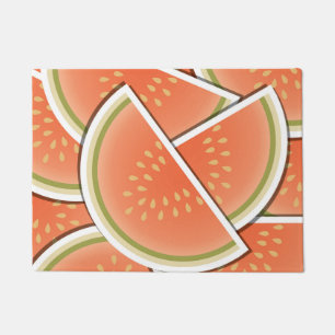 Funky melon wedges doormat