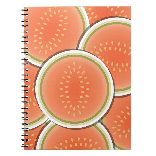 Funky melons spiral notebook (Front)