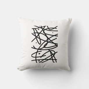 Funky Minimalism Abstract Art Pillow Cushion