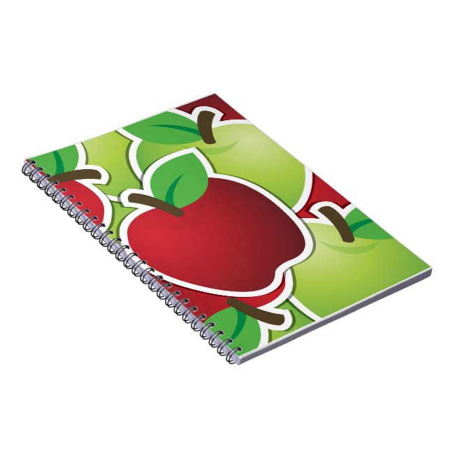 Funky mixed apples notebook (Right Side)