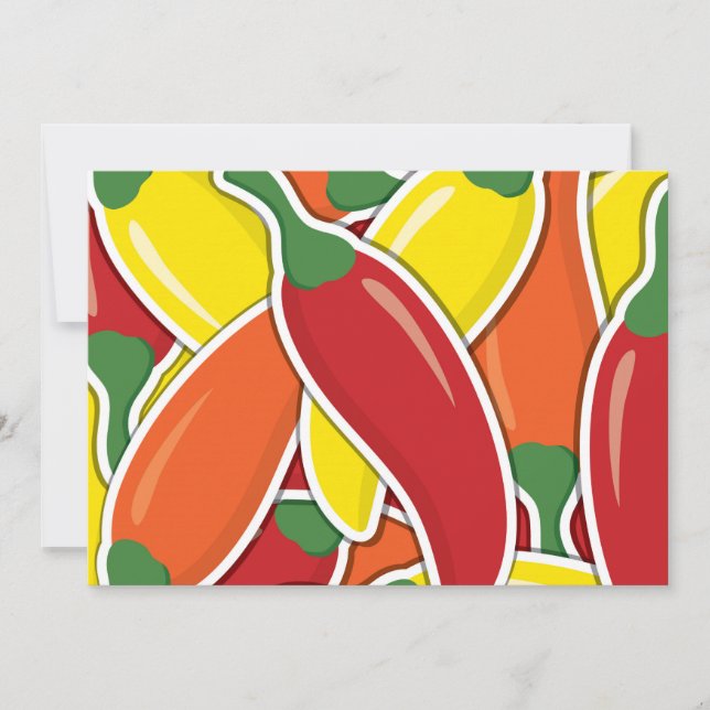 Funky mixed chilli peppers (Front)