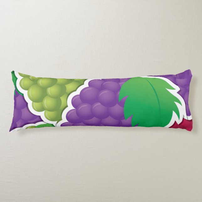 Funky mixed grapes body cushion (Front)