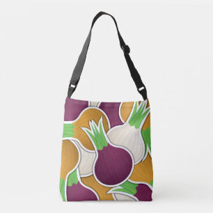 Funky mixed onions crossbody bag