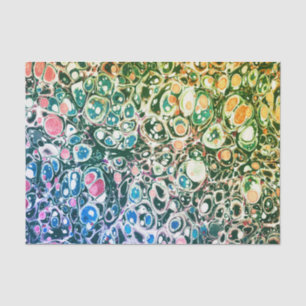 Funky Modern Abstract Colourful Marble Pattern Tissue Paper