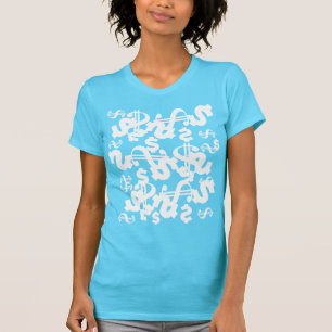 Funky Money Dollar Dollars Pattern Top T-Shirt