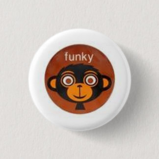 Funky Monkey 3 Cm Round Badge