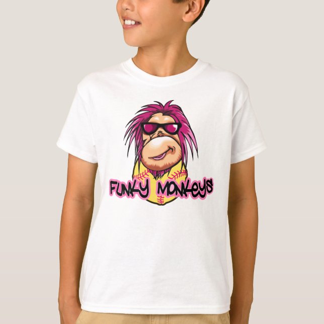 Funky Monkeys kids t-shirt (Front)