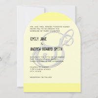 Funky Monogram Elegant Yellow Gray Silver Metallic