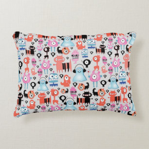 Funky Monsters Decorative Cushion