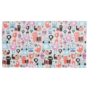 Funky Monsters Pillowcase
