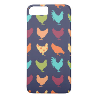 Funky Multi-coloured Chicken Pattern Case-Mate iPhone Case
