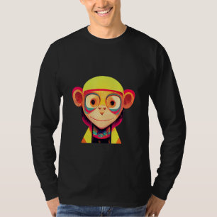 Funky Munky Girl Space Pilot Monkey T-Shirt