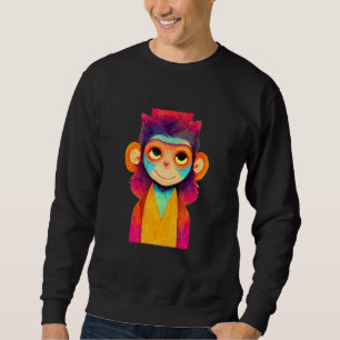 Funky Munky Happy Stylish Monkey Sweatshirt