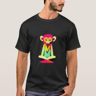 Funky Munky Sweet Sitting Monkey Design Premium T-Shirt