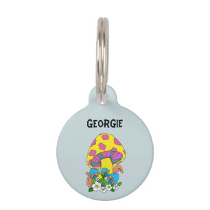 Funky Mushroom  Pet Tag