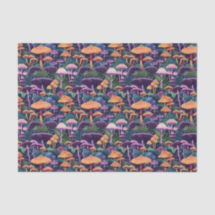 Funky Mushrooms Pattern Decoupage Tissue Paper