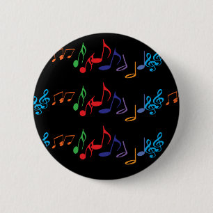 Funky Music Notes Pin