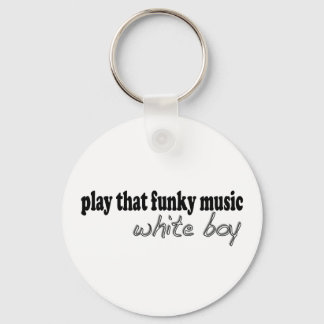 Funky Music White Boy Key Ring