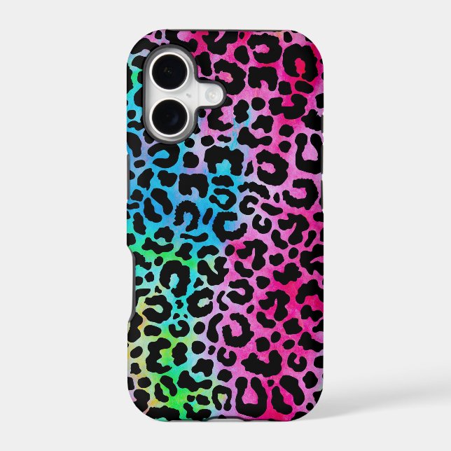 Funky Neon Colourful Leopard Print (Back)