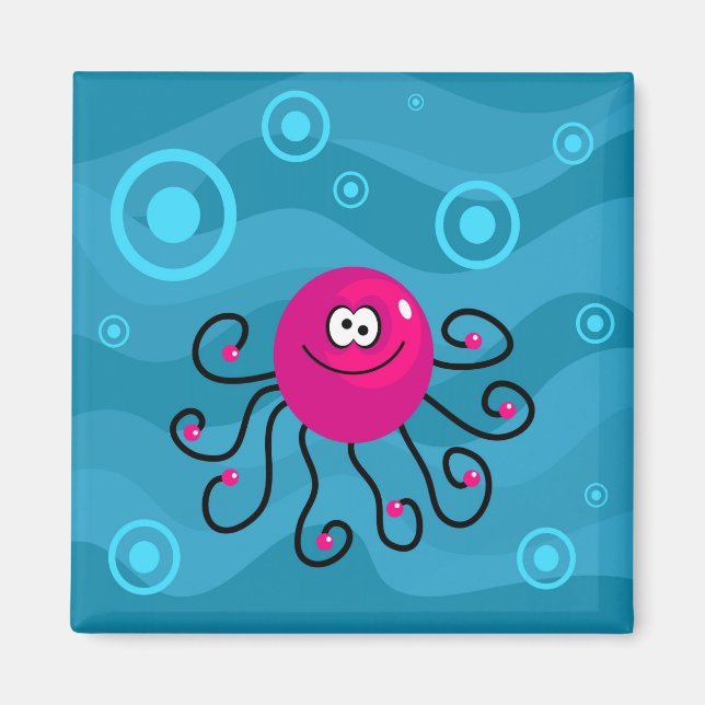 Funky Octopus Magnet (Front)