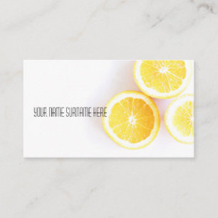 Funky Orange Organic Feel Business Card