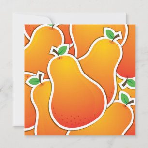 Funky orange pear