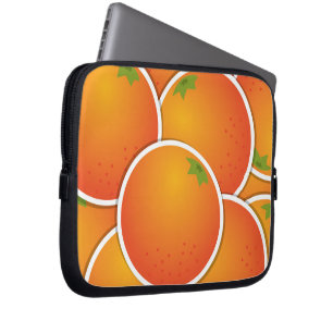Funky oranges laptop sleeve