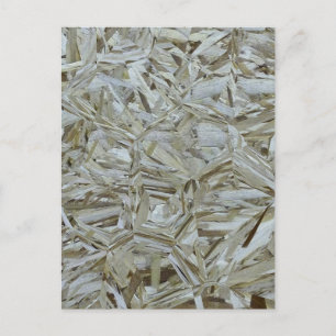 Funky OSB Texture Construction Chipwood Postcard