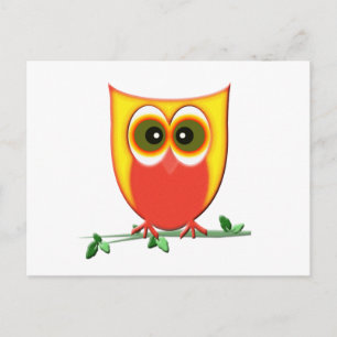 Funky Owl Postcard