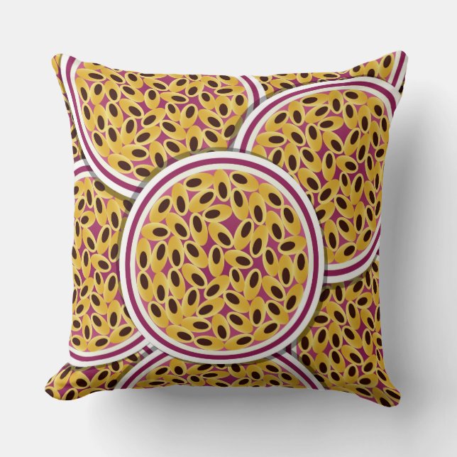 Funky passion fruit cushion (Front)