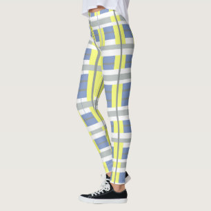 Funky Pastel Color Lines Stripes Pattern Leggings