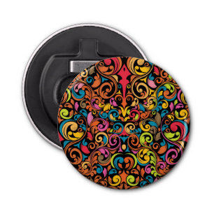 Funky pattern bottle opener