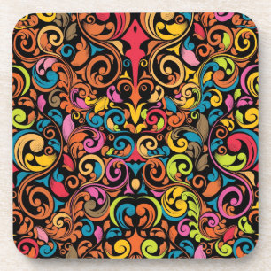 Funky pattern coaster