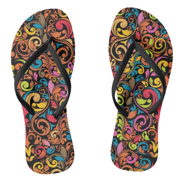 Funky pattern jandals (Footbed)